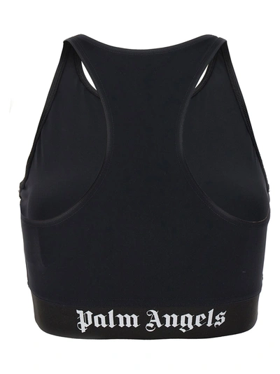 Shop Palm Angels Logo Sporty Top Tops Black