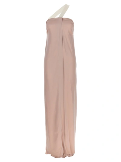 Shop Fendi Long Bustier Dress Dresses Pink
