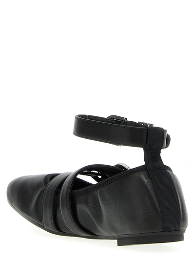 Shop Stuart Weitzman Maverick Ballet Flats Flat Shoes Black