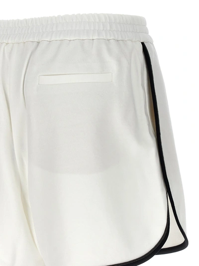 Shop Brunello Cucinelli Monile Bermuda, Short White/black