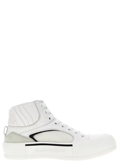 Shop Alexander Mcqueen Plimsoll Sneakers White