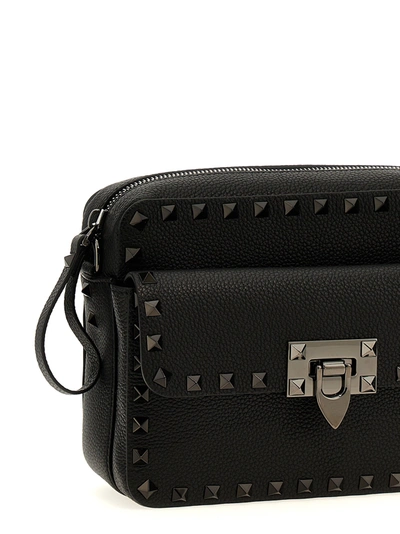 Shop Valentino Rockstud Crossbody Bags Black