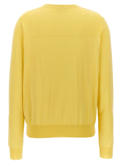 Shop Jil Sander Round-neck Sweater Sweater, Cardigans Yellow