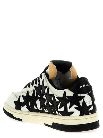 Shop Amiri Stars Low Sneakers White/black