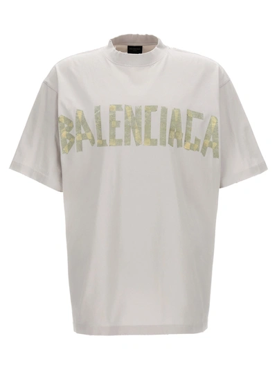 Shop Balenciaga Tape Type T-shirt White