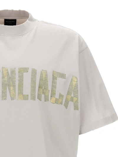 Shop Balenciaga Tape Type T-shirt White