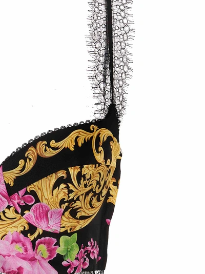 Shop Versace Top Bustier 'medusa Orchid'