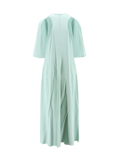 Shop Erika Cavallini Viscose Long Dress With Cut-out Details