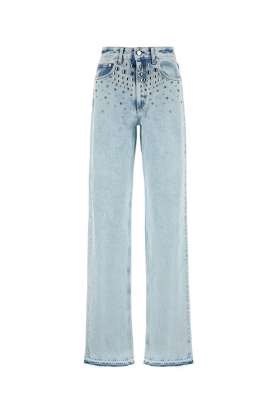 Shop Alessandra Rich Jeans In Lightblue
