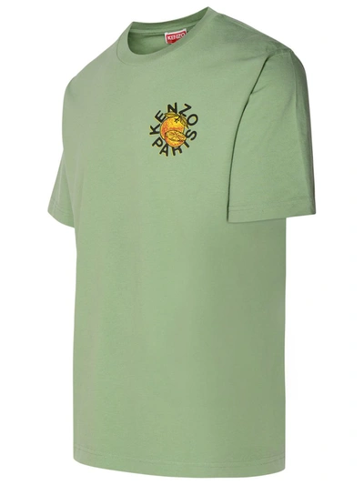 Shop Kenzo Green Cotton T-shirt