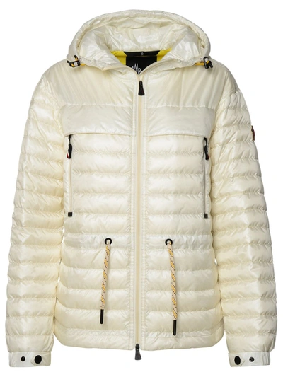 Shop Moncler Grenoble 'eibing' White Polyamide Down Jacket