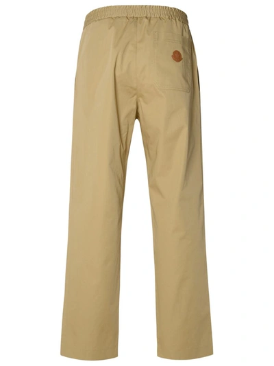 Shop Moncler Beige Cotton Pants