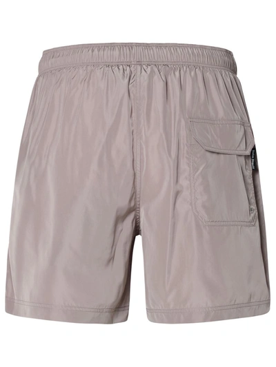 Palm Angels Logo Embroidered Drawstring Shorts In Lilla
