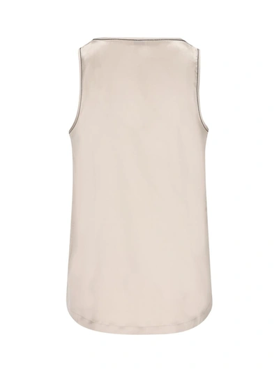 Shop Brunello Cucinelli Top In Quartz