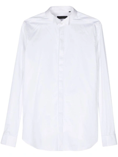 Shop Corneliani Diplomatic Collar Shirt In White