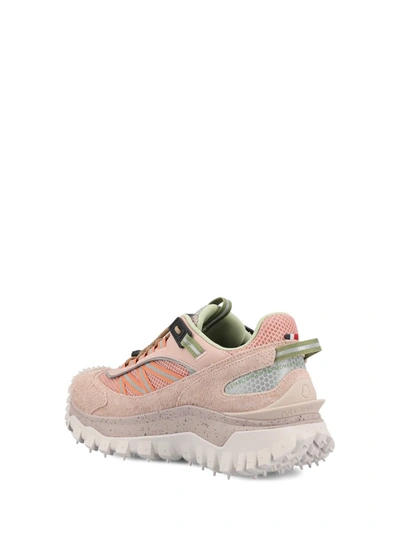 Shop Moncler Sneakers In Pastel Pink