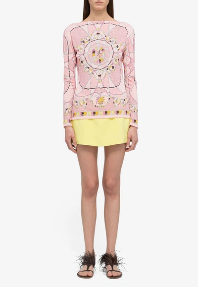 EMILIO PUCCI CYPREA PRINT LONG-SLEEVED TOP 2HJM25 2H737 006