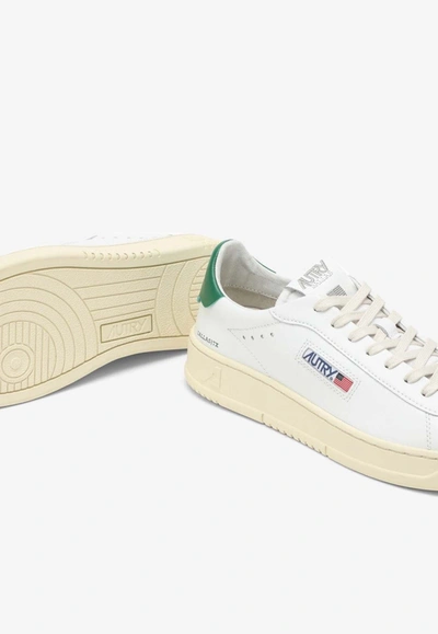 Shop Autry Dallas Leather Low-top Sneakers In White