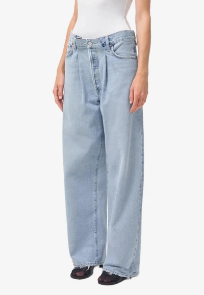Agolde Dax High-rise Jeans In Blue