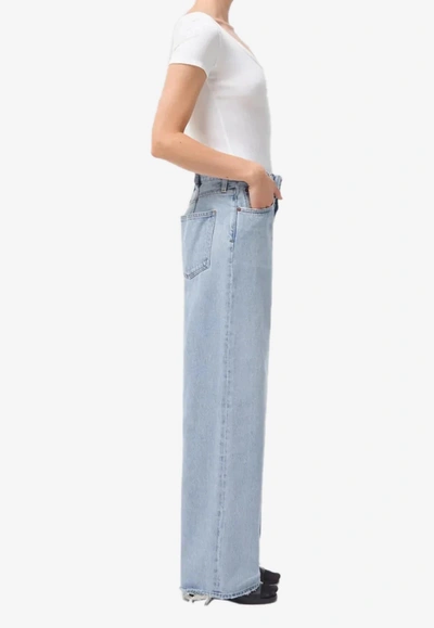 Agolde Dax High-rise Jeans In Blue