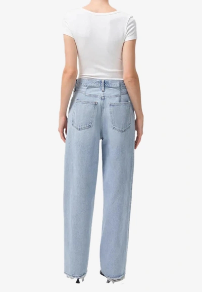 Agolde Dax High-rise Jeans In Blue