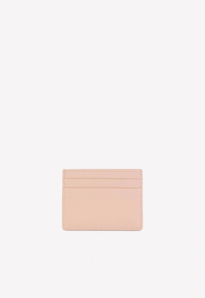 Dolce & Gabbana Devotion Cardholder In Quilted Nappa Leather In Pink