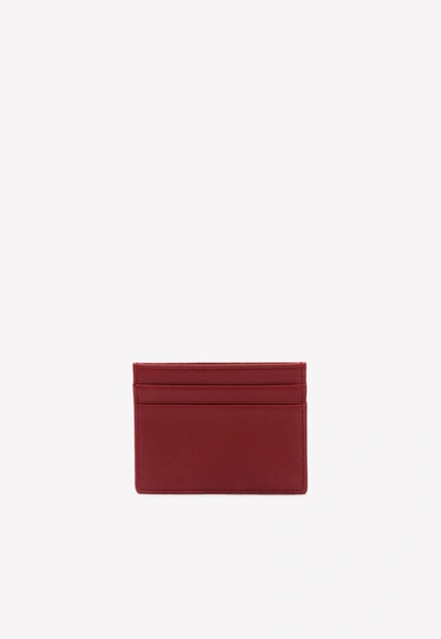Dolce & Gabbana Devotion Cardholder In Quilted Nappa Leather In Red