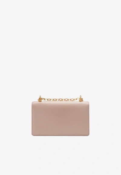 Dolce & Gabbana Dg Girls Calfskin Chain Phone Bag In Pink