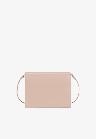 Dolce & Gabbana Dg Logo Crossbody Bag In Calf Leather In Blush