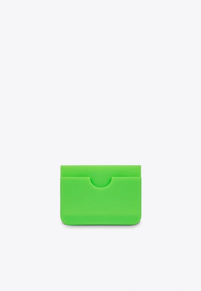 Dolce & Gabbana Dg Logo Embossed Cardholder In Green
