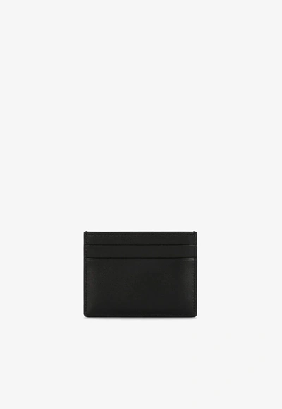 Dolce & Gabbana Dg Logo Leather Cardholder In Black