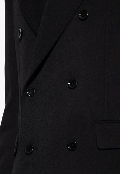 Shop Dolce & Gabbana Double-breasted Blazer In Black