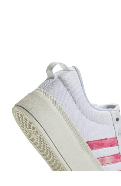 Shop Adidas Originals Bravado 2.0 Platform Skate Sneaker In White/ Pink/ Off White
