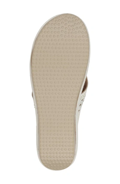 Shop Good Choice New York Bari Embellished Wedge Sandal In White