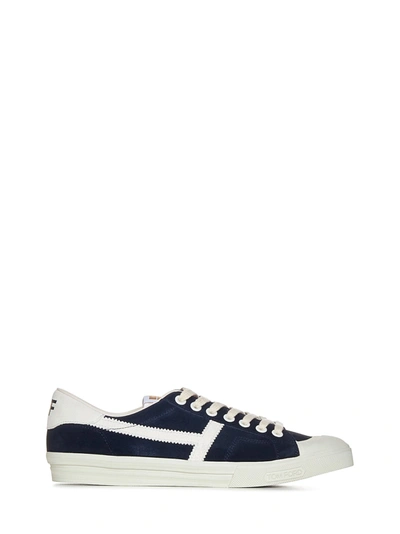 Shop Tom Ford Jarvis Sneakers In Blu