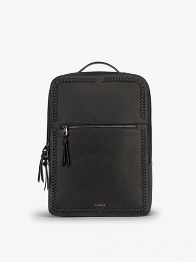 Shop Calpak Kaya 17 Inch Laptop Backpack In Gunmetal Black