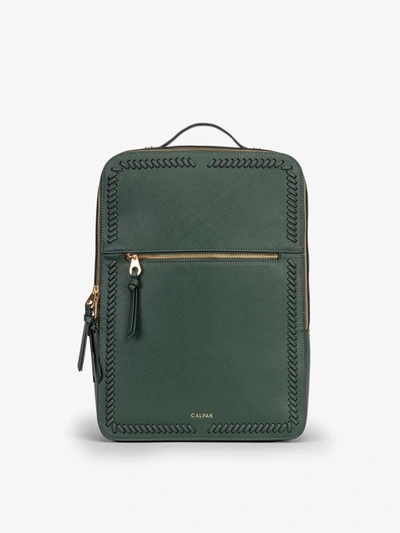 Shop Calpak Kaya 17 Inch Laptop Backpack In Emerald