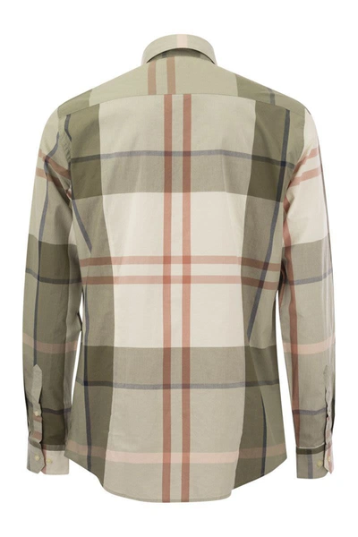 Shop Barbour Harris - Plaid Tailored Shirt In Olive Green