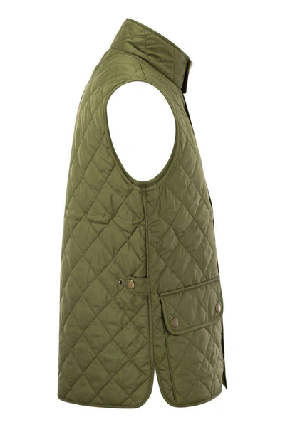 Shop Barbour Lowerdale - Quilted Vest In Olive Green