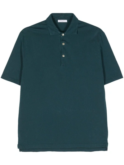 Shop Boglioli Cotton Polo Shirt In Blue