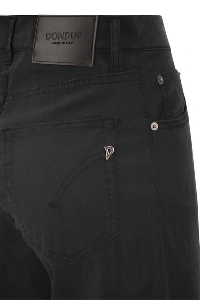 Shop Dondup Amber - Wide-leg Jeans In Black