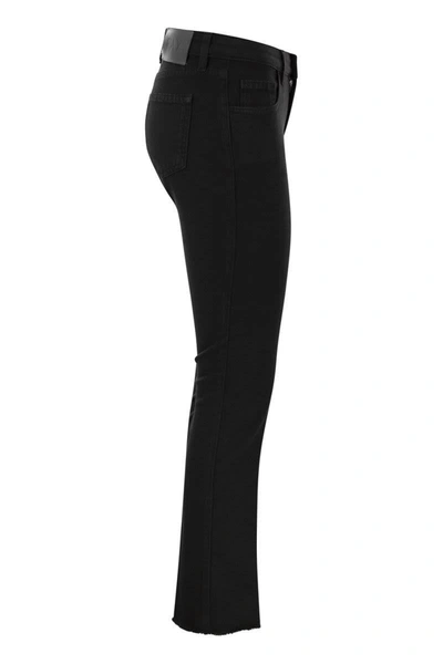 Shop Fay 5-pocket Trousers In Stretch Cotton. In Black