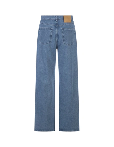 Shop Giuseppe Di Morabito Flare Fit Jeans With Crystals In Blue