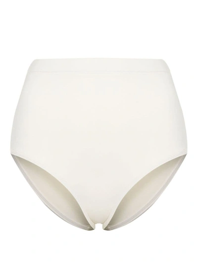 Shop Jil Sander High-waisted Bikini Bottoms In White