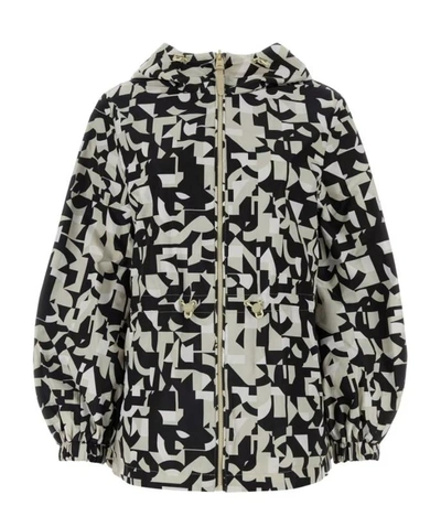 Mackage Printed Polyester Reversibile Delia Windbreaker In Black