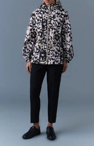 Mackage Printed Polyester Reversibile Delia Windbreaker In Black