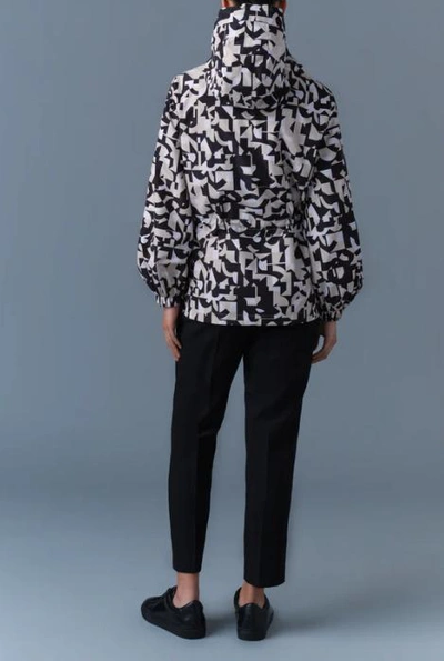 Mackage Printed Polyester Reversibile Delia Windbreaker In Black