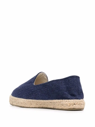 Shop Manebi Manebí La Havana Organic Hemp Espadrilles In Blue