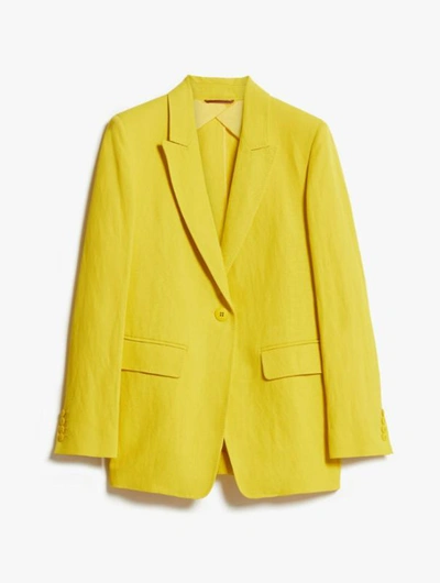 Shop Max Mara Jackets In Yellow