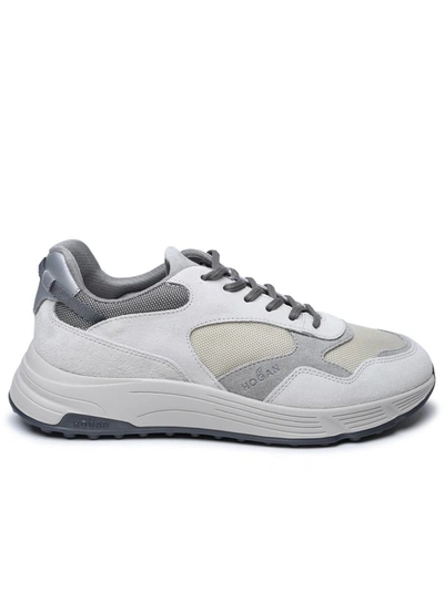 Shop Hogan Multicolor Sude Blend Sneakers In Grey